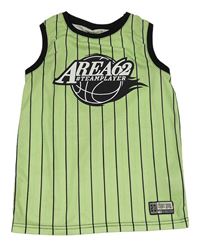 Zeleno-čierne pruhované športové tielko s loptou Chapter Young