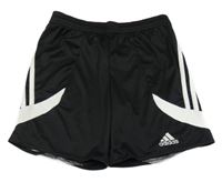 Černé sportovní funkční kraťasy s logem Adidas