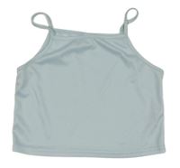 Svetlomodrý crop top Shein