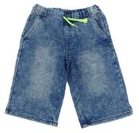 Modré teplákové riflové kraťasy Kiki&Koko