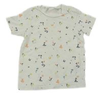 Smotanové tričko s obrázkami H&M