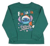 Zelená mikina so Stitchem Primark