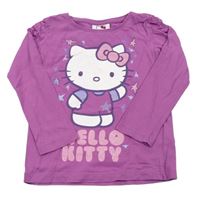 Fialové triko s Hello Kitty 