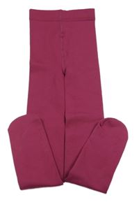 Fuchsiové thermo punčocháče