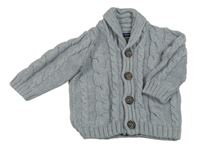 Sivý vzorovaný prepínaci sveter Miniclub