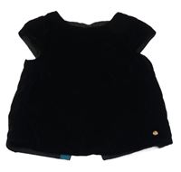 Čierna zamatová blúzka M&S