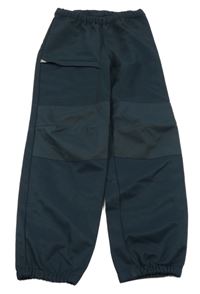 Tmavomodré sofsthellové kalhoty tcm