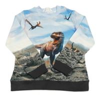 Modro-sivá mikina s dinem H&M