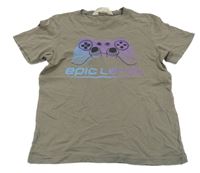 Hnedé tričko s ovladačem H&M