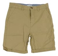 Béžové plátěné chino kraťasy Primark