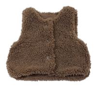 Hnědá huňatá podšitá vesta Mamas&Papas