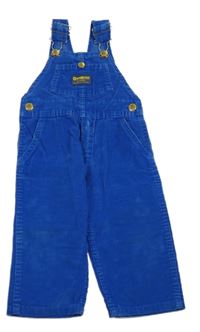 Modré rebrované zamatové na traké nohavice OshKosh