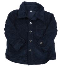 Tmavomodrá manšestrová košile 