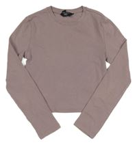 Starofialové crop triko New Look