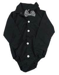 Černé body s motýlkem Shein