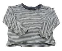 Bielo-šedomodré pruhované tričko M&S