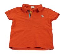 Červené polo tričko s výšivkou 