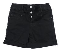 Tmavosivé rifľové teplákové kraťasy New Look