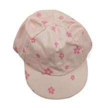 Světlerůžová květovaná kšiltovka Primark