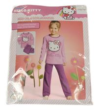 Nové - Růžovo-fialové pyžamo s Hello Kitty Sanrio