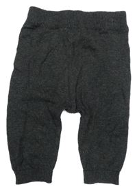 Tmavosivé úpletové tepláky