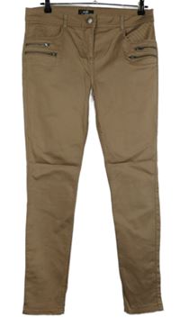 Dámske béžové skinny nohavice Wallis