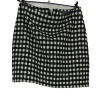Dámska čierno-biela kockovaná pletená sukňa zn. Primark