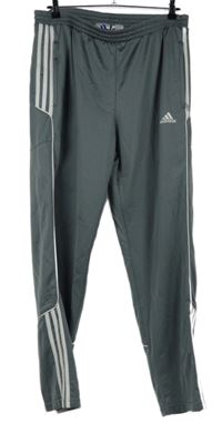 Pánské šedé sportovní funkční tepláky Adidas vel. 34