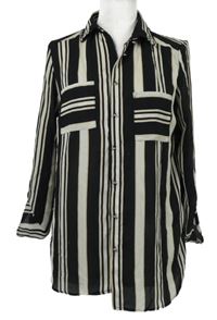 Dámská černo-béžová pruhovaná halenka Colloseum 