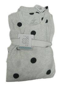 Nové - Dámske sivé fleecové pyžama s bodkami Primark