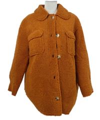 Dámská skořicová buklé košilová bunda George 