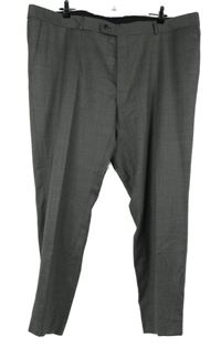 Pánské šedé společenské kalhoty Reda vel. 60