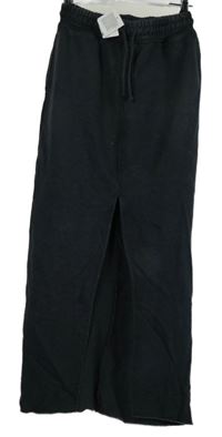 Nové - Dámská tmavomodrá tepláková dlouhá sukně Primark 