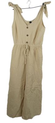 Dámský béžový mušelínový culottes kalhotový overal Shein 