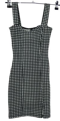Dámske čierno-biele kockované šaty H&M