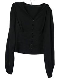 Dámská černá crop halenka 