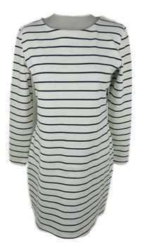 Dámské bílo-černé pruhované šaty H&M