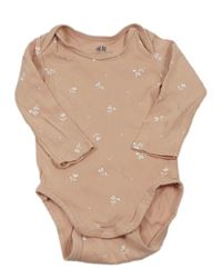 Světlerůžové květinové body H&M