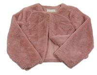 Ružové kožušinové podšité bolerko St. Bernard