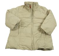 Béžová šušťáková zimná bunda Kenvelo