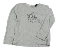 Světlešedé triko s nápisem Pocopiano