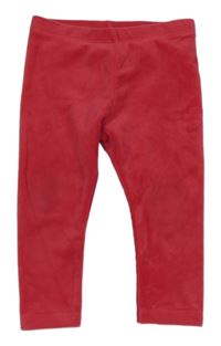 Tmavoružové plyšové legíny Lupilu