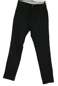 Pánské šedo-tmavošedé vzorované slavnostní skinny fit kalhoty H&M