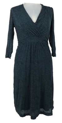 Dámske modro-čierne vzorované ľahké šaty Tom Tailor