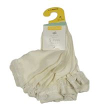 Nové - 5x bílé ponožky s volánky Primark