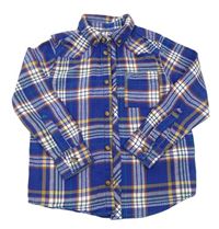 Modro-bílo-barevná kostkovaná košile Matalan