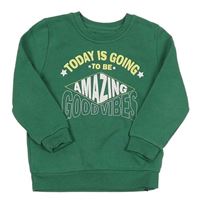 Zelená mikina s nápisom Primark