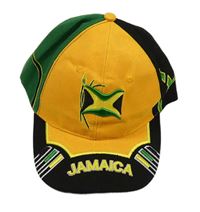 Žlto-zeleno-čierna šiltovka s vlajkou - Jamaica