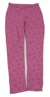 Růžové tregíny s motýly Yigga