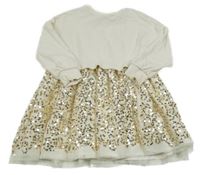 Smweatnové teplákové šaty s tylovo/flitrovou sukní Next